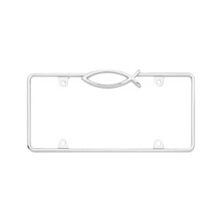 Cruiser Accessories Ichthus License Plate Frame- Chrome 29003