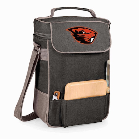 Picnic Time Family Of Brands NCAA Oregon State Beavers Duet Wine and Cheese Tote Bag 623-04-175-484-0