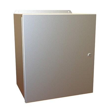 Hammond Latches Electrical Enclosure, 16 in H, 10 in D, 14 in W, 12, 13, 3R, 4, 4X, Aluminum EJ161410AL