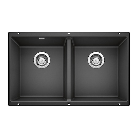 Blanco Precis Equal Double Bowl, Anthracite 516322