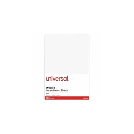 Universal Loose Leaf, Memo, 4 x 6 In, PK500 UNV46500