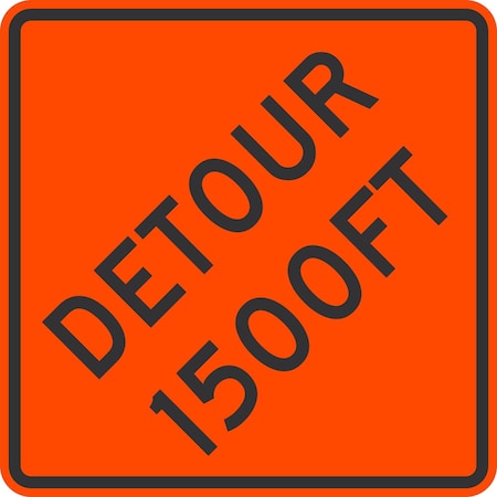 Lyle Detour 1500FT, 36x36, High Intensity Prismatic, Orange G-16202-HI_36x36