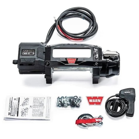 Warn Vehicle Mounted Recovery Winch 12 Volt 10000 Lb Capacity Without Rope or Fairlead 110310