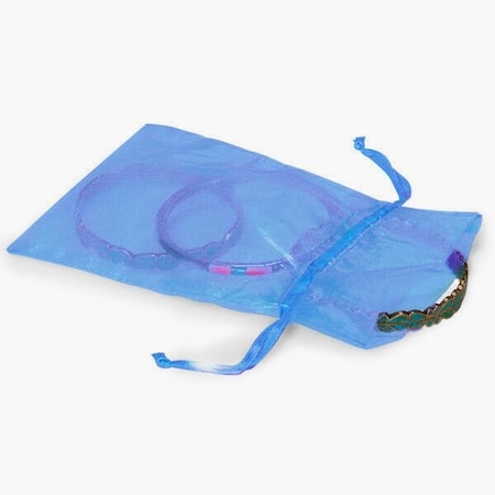 Nashville Wraps Denim Blue Organza Favor Bags, 4x6, 10PK B00155