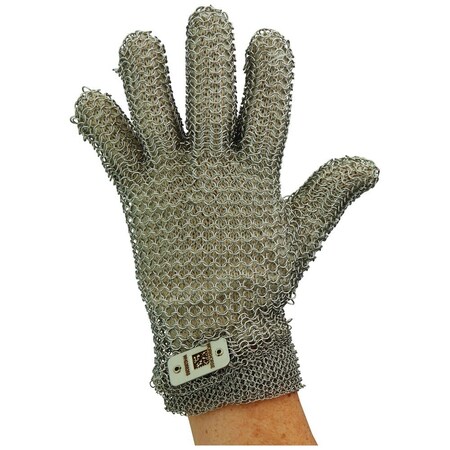 Workhorse Metal Mesh Big Ring Hand Protection Gloves with Spring Cuff E5420919