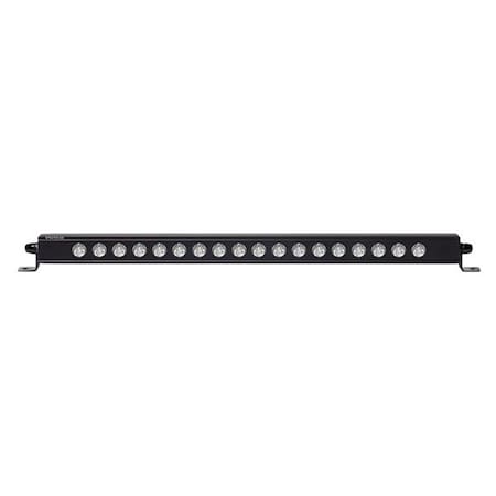 Putco Light Bar, 90 Watt; 18 White NICHIA 3 Watt Bulb; 21.6 Length; Clear Lens; Black Aluminum Housing; 10020