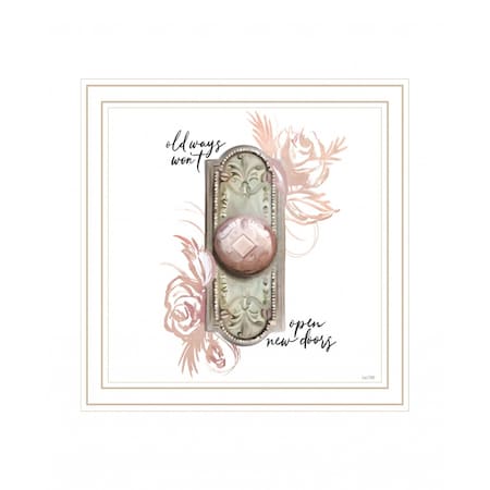 Homeroots Old Ways in Blush 2 White Framed Print Wall Art 416147