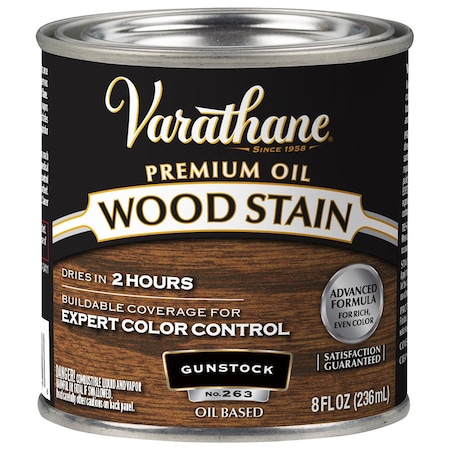 Rust-Oleum 1/2 Pt Gunstock Varathane Oil-Based Interior Wood Stain 211805