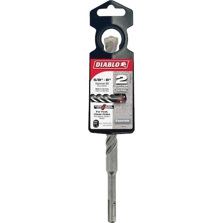 Diablo SDS-Plus 5/8'' x 8'' Carbide-Tipped Rotary Hammer Drill Bit DMAPL2400