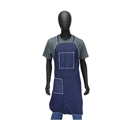 Pip Denim Apron, Two Pockets A2836D4BDT