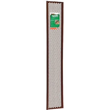 Frost King 6-1/2'' x 3 Ft. Brown Vinyl Snap-In Gutter Screen G636BR