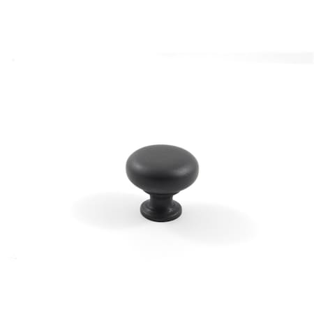 Residential Essentials Mushroom Cabinet Knob- Black 10206BK