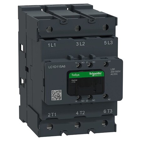 Schneider Electric CTR Deca 115A 3P 200-500V ACDC Lug LC1D115A6LSE