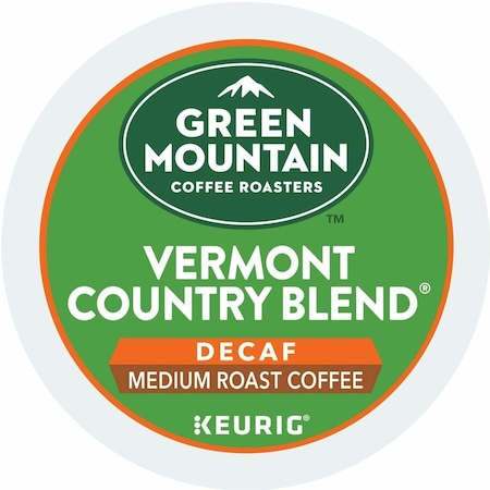 Green Mountain Coffee Roasters K-Cup Vermont Country Blend Decaf Coffee - Compatible with Keurig Brewer - Medium - K-Cup, 24PK 5000330141