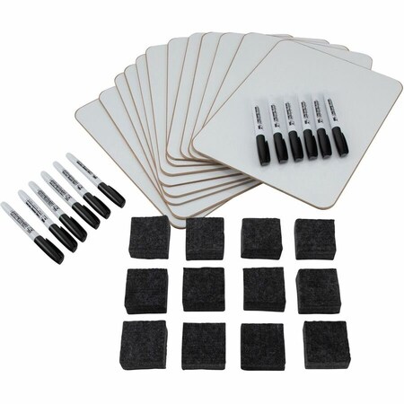Charles Leonard Classpack, Magnetic Dry Erase, 2-Sided Boards, Markers, Erasers 35040
