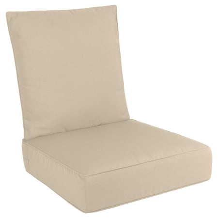 Lavish Home Outdoor Chair Cushions w/ Sun & Water-Resistant Removable Covers Memory Foam Patio Cushions HT-OUTDR-TN