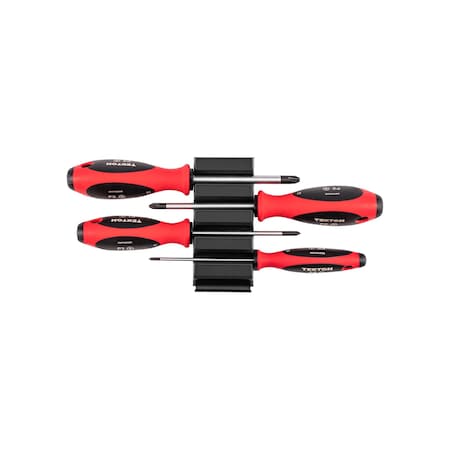 Tekton Phillips Screwdriver Set with Modular Organizers, 4 IN Shanks, 4-Piece, #0-#3 DWP90102