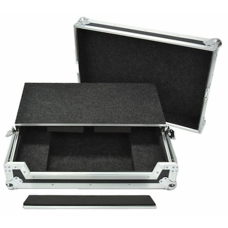 Deejay Led Fly Drive Case Fits Numark NS6II DJ Controller or similarly sized equipment with Laptop Shelf TBHNS6IILT
