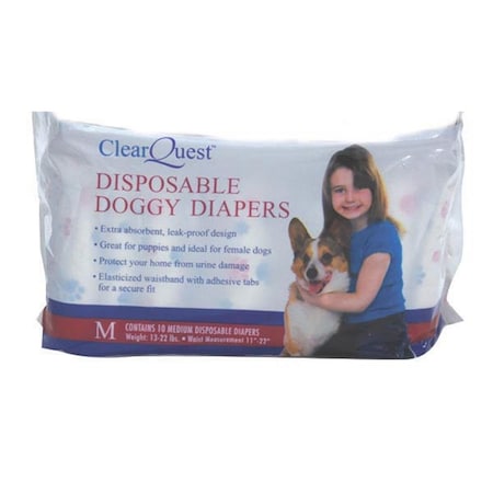 Pet Pals ClearQuest Disposable Doggy Diapers Med US948 15