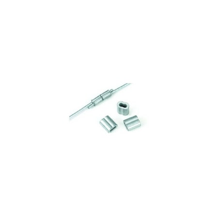 Dare Products Nicopress Splicing Sleeve For 12-1/2-Ga. Wire, 25PK Silver, 25PK DP2-3/25