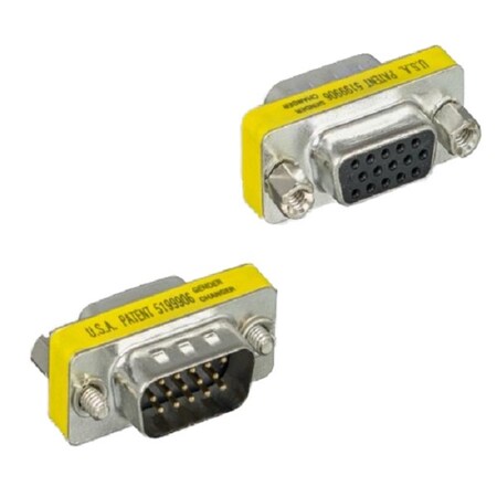 Cable Wholesale CableWholesale  SVGA HD15 Male to HD15 Female Mini Coupler for PC 31H1-05210