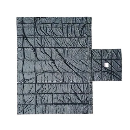 Mytee Products Heavy Duty 18oz Lumber Tarp 18ft x 24ft 8ft Drop - Black LT3PCE