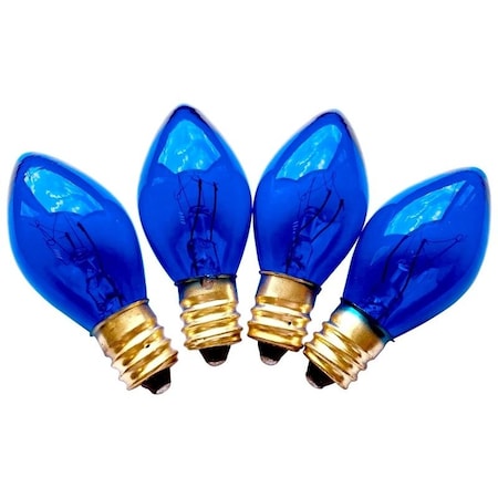 Santas Forest Replacement Bulb, 5 W, Candelabra Lamp Base, Incandescent Lamp, Transparent Blue Light 19154