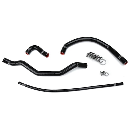 Hps Performance High Temp Reinforced Silicone Radiator Coolant Hose Kit, Black, 57-1348-BLK