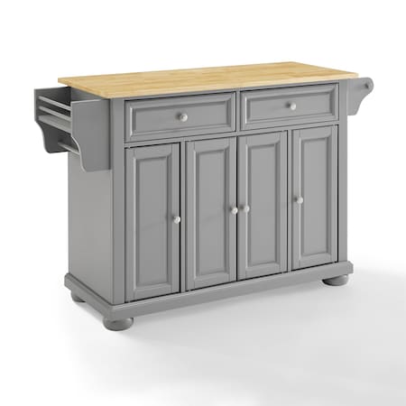 Crosley Alexandria Wood Top Kitchen Island/Cart KF30201AGY