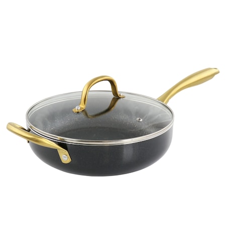 Gibson Home Ellsworth 3.5 Quart Aluminum Nonstick Saute Pan With Lid 82629.02