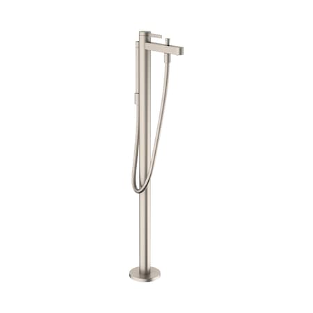 Hansgrohe Finoris Freestanding Tub Filler Trim with 1.75 GPM Handshower in Brushed Nickel 76445821