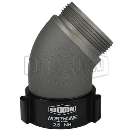 Dixon The Right Connection Angle And Suction Elbow, 2-1/2 in, MNST x FNST, Aluminum, Domestic N5445-25F25F