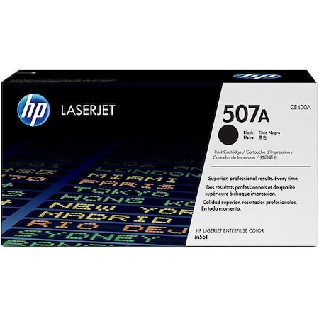 Hp 507A Black Original LaserJet Toner Cartridge for US Government, 5,500 Yield CE400AG