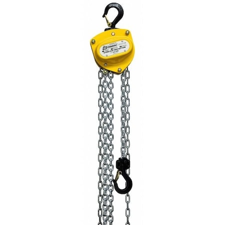 Oz Lifting Products Manual Chain Hoist, 40 ft Chain L, Yellow OZ005-40CHOP