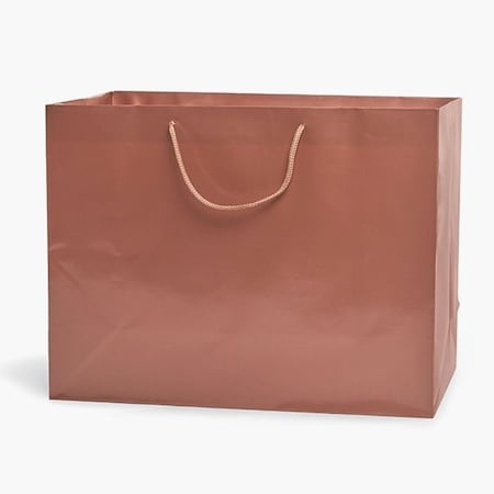 Nashville Wraps Rose Gold Gloss Gift Bags, Medium 13x5x10, 100PK GTMBRG