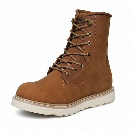 Handpoint Mens 8 in Soft Toe Work Boots-Water Resistant Slip-On Safety Boots, EH Rated, 10.5 HVB809-EE-10.5