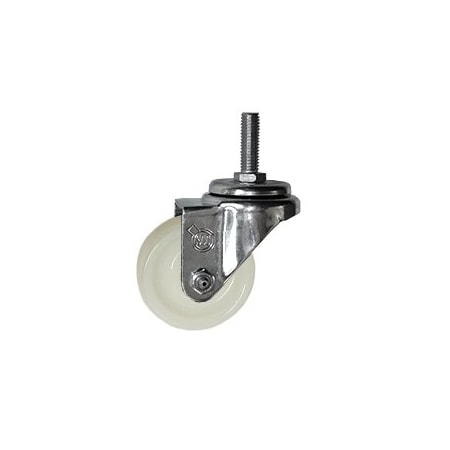 Service Caster 3 Inch Nylon Wheel Swivel 3/8 Inch Threaded Stem Caster SCC-TS20S314-NYS-381615