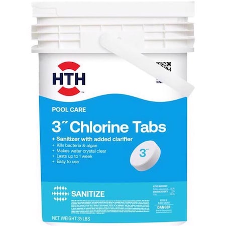 Hth Pool Care 3inin Tablet Chlorinating Chemicals 35 lb 42050
