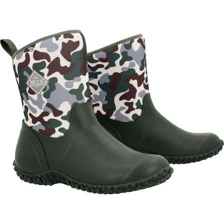 Muck Boot Co Women's Pull On Boot, Plain Toe Toe, 8 in Height, Duck Camo, 13 M2MWD30