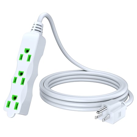 Maximm 15ft 16AWG 3-Outlet Indoor Extension Cord, ETL, Black IGR-LA004K-LA052DA-15