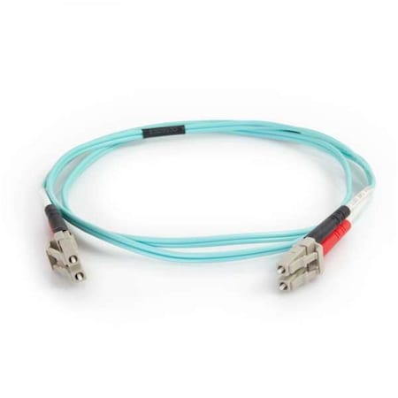 Fasttrack 8 m LC-LC 50-125 OM4 Duplex Multimode PVC Fiber Optic Cable - Aqua FA987429