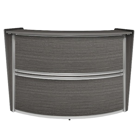 Regency Reception Desk, Steel Frame, 72 in W 77290GY
