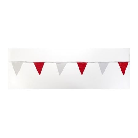 Mutual Industries RED/WHITE PENNANT FLAGS, 10PK 14991-7910