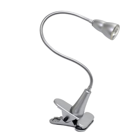 Homeroots 23" Silver Swing Arm Table Lamp  646263