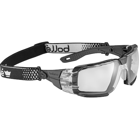 Bolle Safety Safety Glasses, M/L, Clear Lens RUSXMN10U