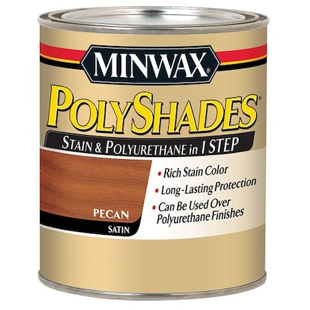 Polyshades 1/2 Pt Pecan Wood Stain And Polyurethane Satin 21320