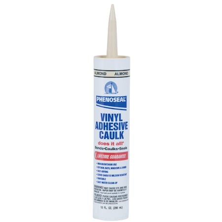 Dap Phenoseal 10 Oz. Almond Vinyl Adhesive Caulk 5113602102