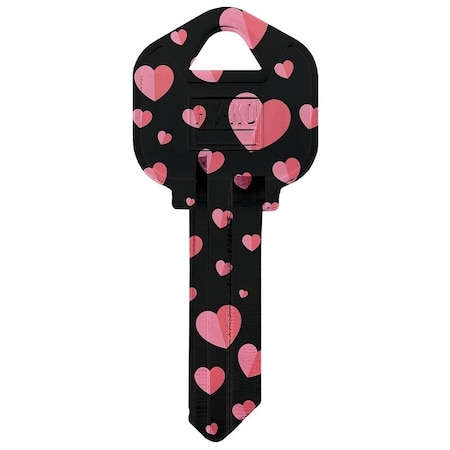 Hy-Ko Key Blank, Brass, Nickel-Plated, For: Kwikset KW1 Keyways 16010KW1-30