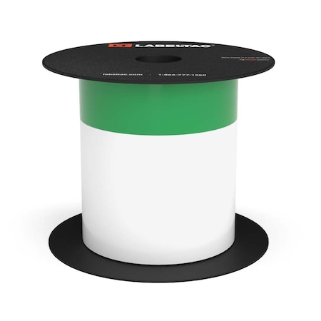 Labeltac LabelTac 4 and Pro Model Arc Flash Continuous Header Stock 4in x 75ft, 1.125in Header Stripe Green LT405AFC-1.125