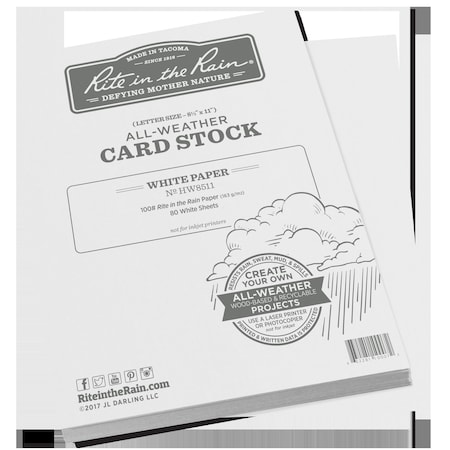 Rite In The Rain 9 in. W X 11 in. L Card Stock HW8511